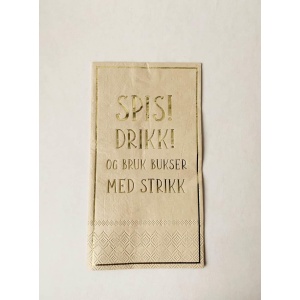 Serviett "Spis! Drikk!"