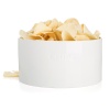 Bolle rund "Chips" Ø:24 cm hvit