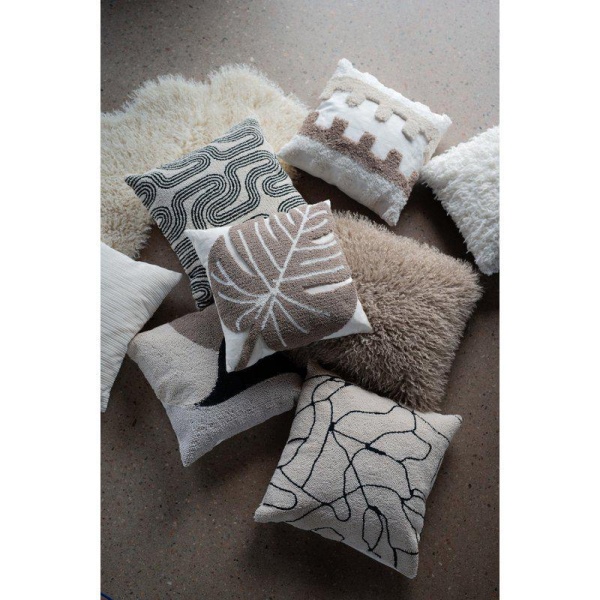 Putetrekk CURLY 48x48cm sand - Bilde 2