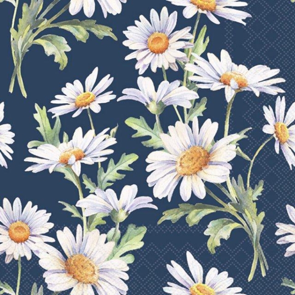 Serviett kaffe "Beautiful daisies" 12,5 x 12,5