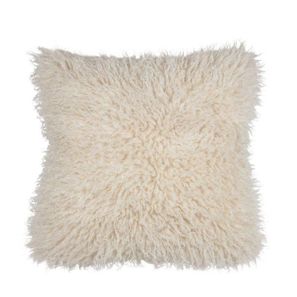 Putetrekk CURLY 48x48cm offwhite