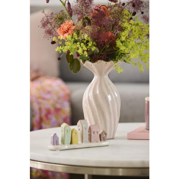 Casandra Vase D13,5 H26 cm pastell rosa - Bilde 2