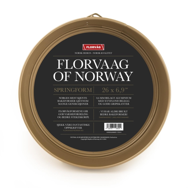 Springform Florvaag Gull Ø26cm