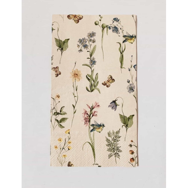 Serviett 33x40 Blomstereng