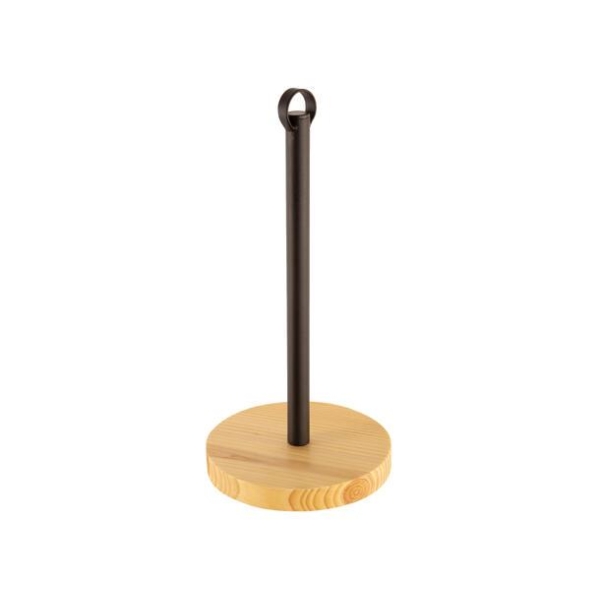 Tørkerullholder sort metall m/tre