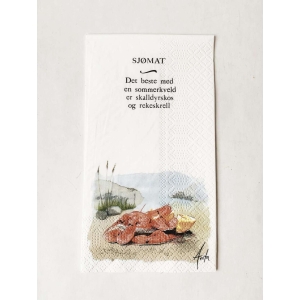 Serviett 33x44 Sjømat
