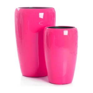 Pottesett à 2 Milano Rosa H:68/51 Ø:43/32 cm