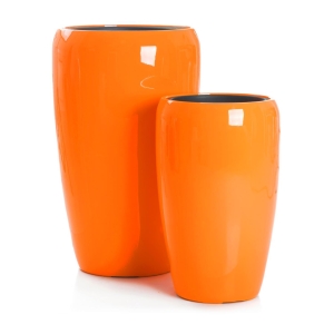 Pottesett à 2 Milano Oransje H:68/51 Ø:43/32 cm