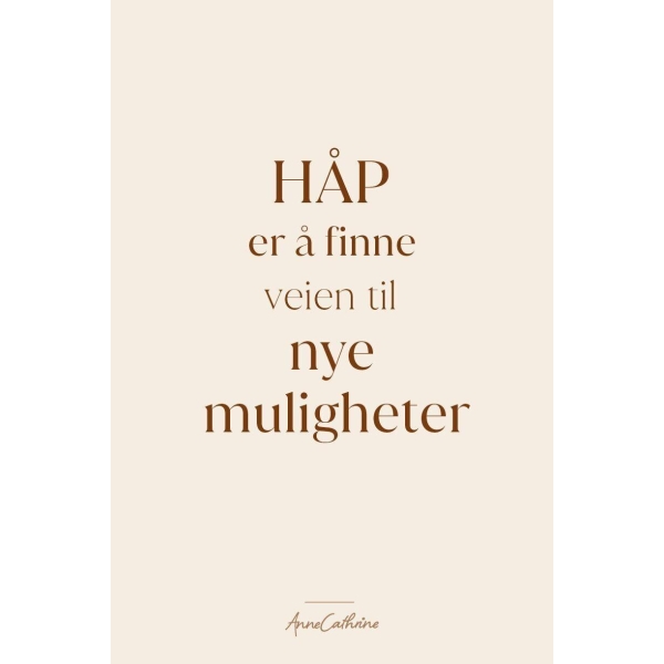 Anne kort tekst - Håp