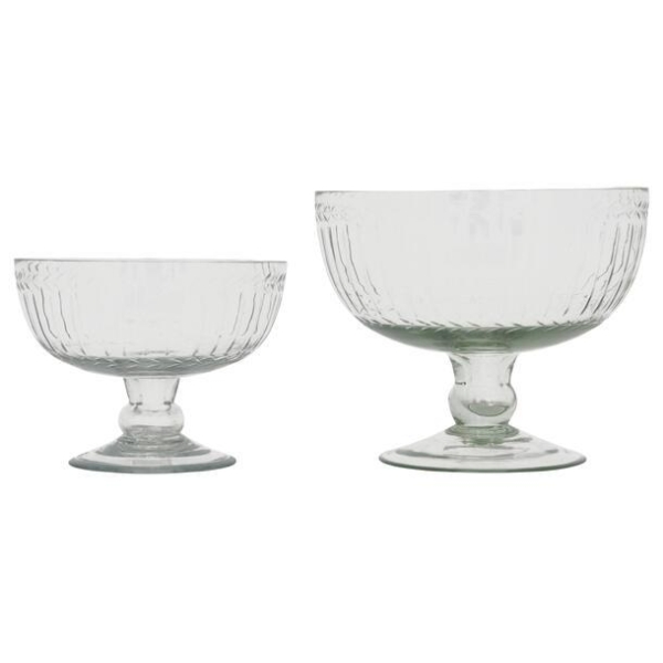 Skål m/stett resirkulert glass 15x12,5cm - Bilde 2