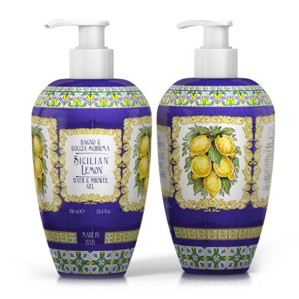 Badeskum & Dusjsåpe 700ml - Sicilian Lemon - Bilde 2