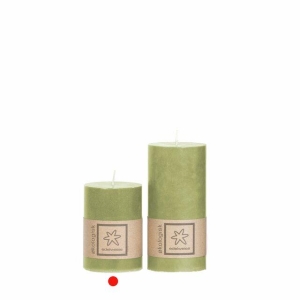 1 Kubbelys Økologisk 100%stearin 7X10 Green Leaf Grønn