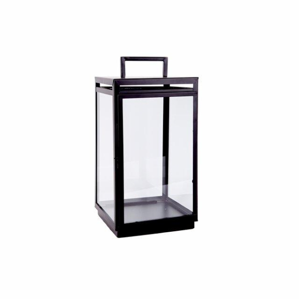 Carl Lanterne/Lykt 30x30x60 Sort cm glass,Rustfritt stål