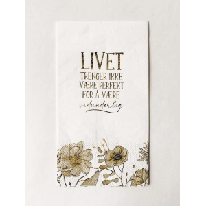 Serviett Buffet "Livet-vidunderlig"