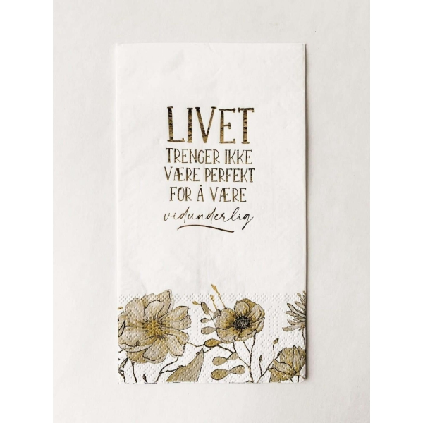 Serviett Buffet "Livet-vidunderlig"