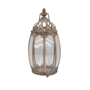 LANTERNE LEAF 35X17 CM ANTIK GULD