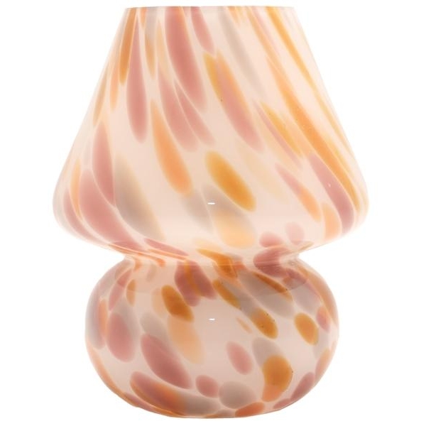 Lampe Joyful gul/rosa 19xø15cm