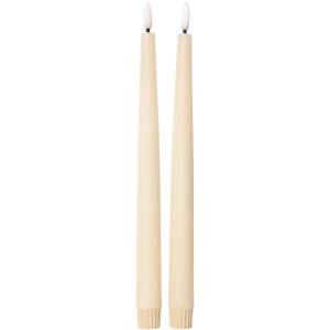 Led Kronelys sand H25,5cm