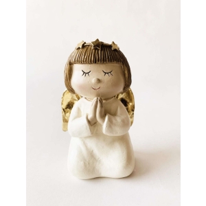 Engel som kneler h 12,5 cm
