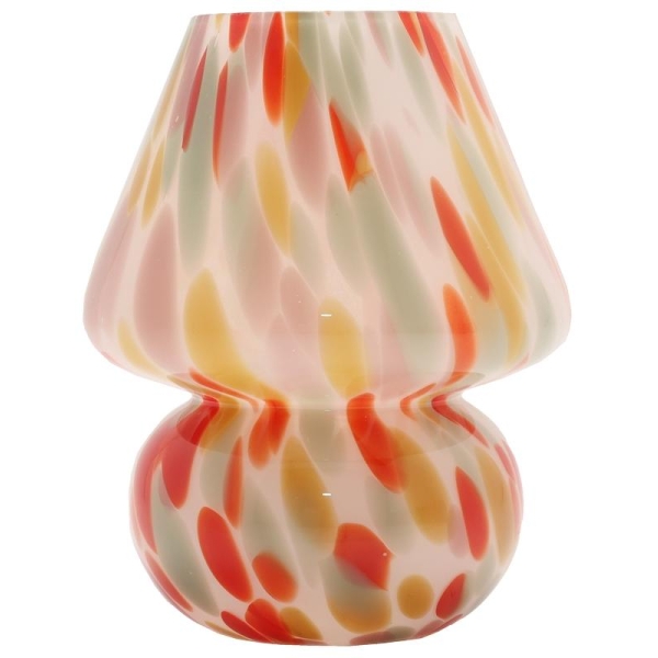Lampe Joyful rød/gul 19xø15cm