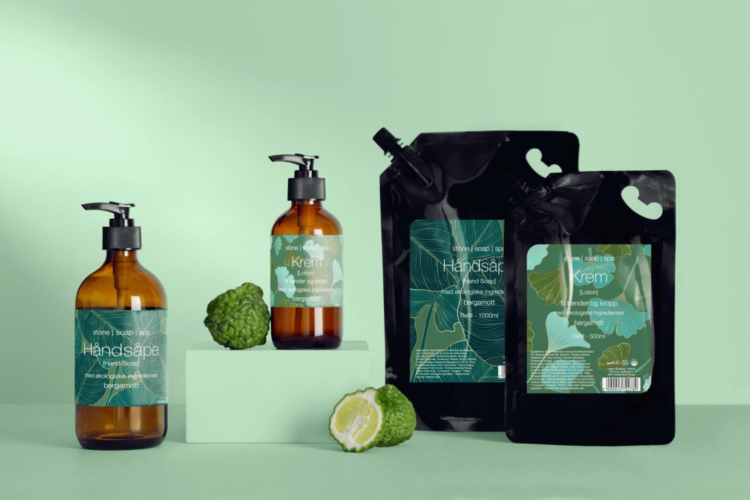 Refill Hånsåpe Bergamot 1000ml - Bilde 2