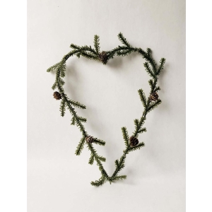Bar hjertekrans 35 cm