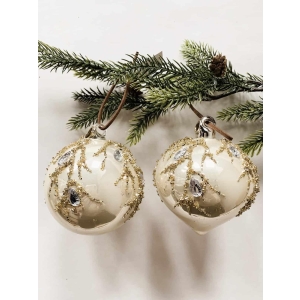 Juleheng dråpe/rund creme pris per stk.