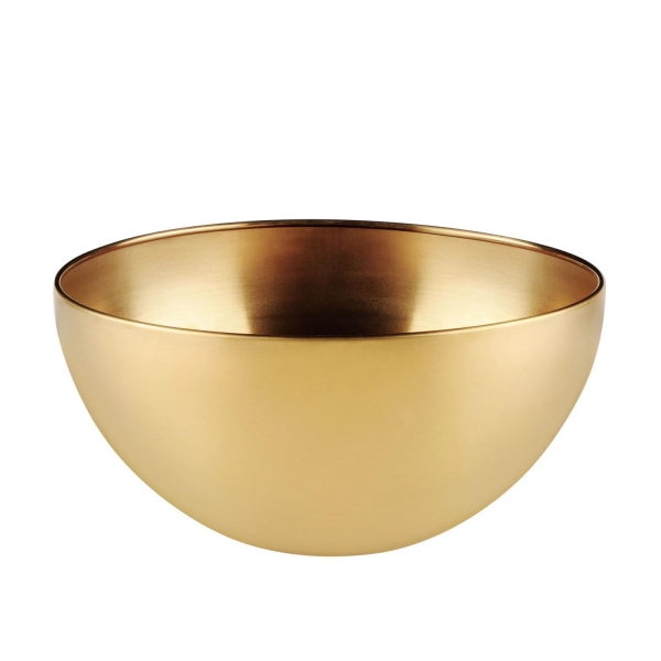 Bolle i rustfritt stål Gullfarget 24cm - Bilde 2