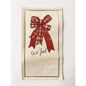 Serviett Buffet "God jul" Sløyfe