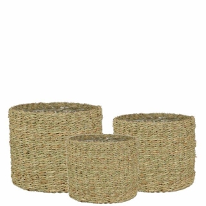 Kurv potte med plast D21 H18 cm