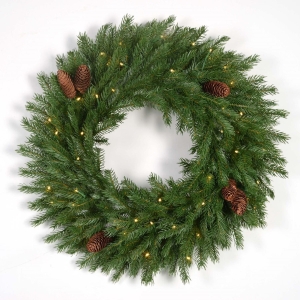 Krans med LED lys Brokke 378tips 60cm