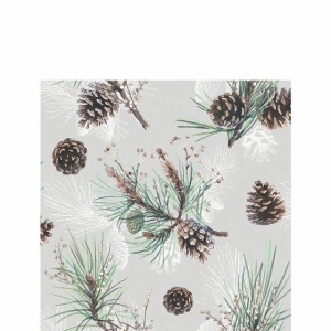 Serviett kaffe "Pine Cone All Over"