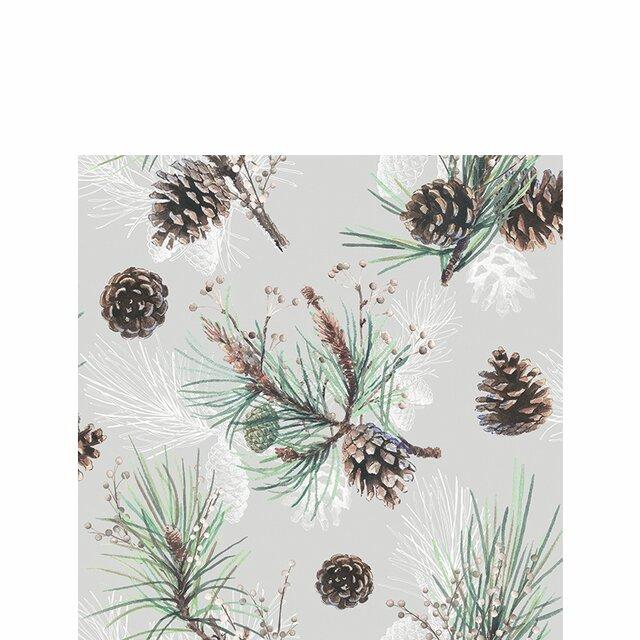 Serviett kaffe "Pine Cone All Over"