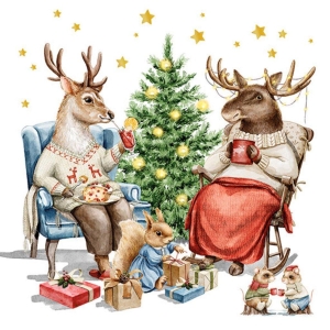 Serviett lunsj "Winter companions"