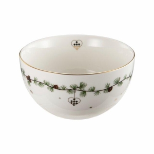 Julehjerte skål hvit