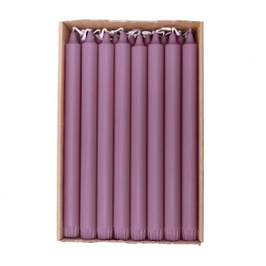 1 Kronelys Økologisk 100%stearin Heather rosa