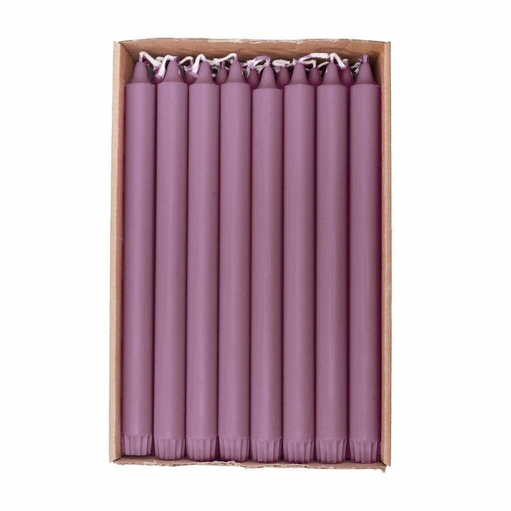 1 Kronelys Økologisk 100%stearin Heather rosa