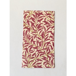 Serviett "Bladmønster" lilla