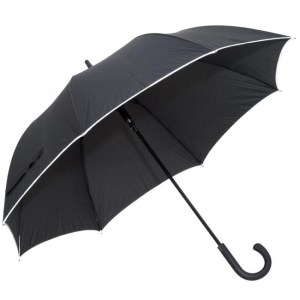 Paraply med refleksstripe sort