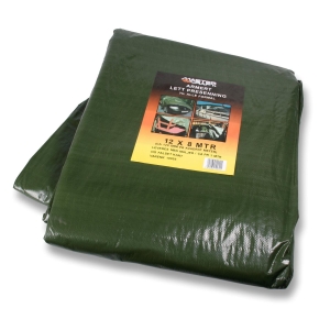 Presenning 12 x 8 m 120gr grønn