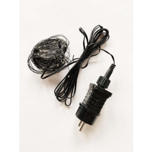 Lyskjede metall 12m sort