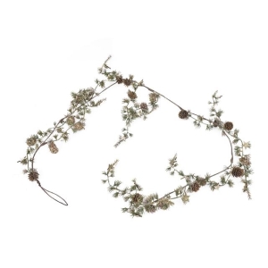 Girlander små kongler 130cm - Gull glitter