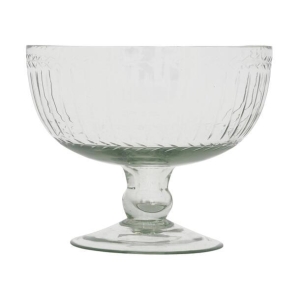 Skål m/stett resirkulert glass 15x12,5cm