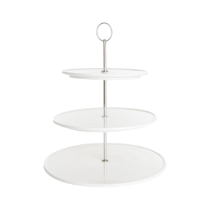 Etasjefat 3 etg hvit porselen