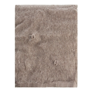 Pledd Mohair songvaar kaki 125x150