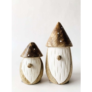 Trenisse brun m prikker 11cm