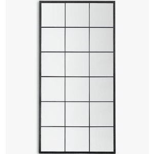 Malo speil svart 100x200cm Metall/glass