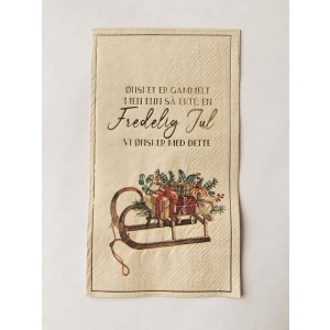 Servietter Fredelig Jul 33*44 cm