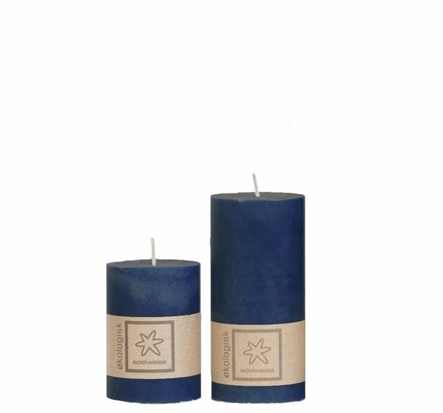 1 Kubbelys Økologisk 100%stearin 7x15 Marineblå