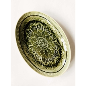 Valborg Serveringsfat 41x28 grønn